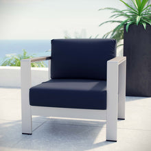 Load image into Gallery viewer, Coast Outdoor Patio Aluminum Armchair