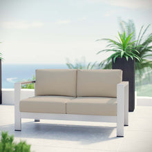 Load image into Gallery viewer, Coast Outdoor Patio Aluminum Loveseat