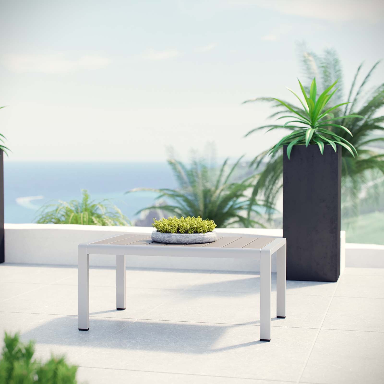 Coast Outdoor Patio Aluminum Coffee Table