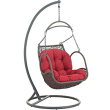 Load image into Gallery viewer, Marina Outdoor Patio Wood Swing Chair With Stand