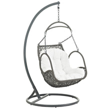 Load image into Gallery viewer, Marina Outdoor Patio Wood Swing Chair With Stand