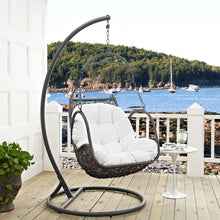 Load image into Gallery viewer, Marina Outdoor Patio Wood Swing Chair With Stand