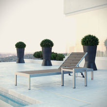 Load image into Gallery viewer, Coast 2 Piece Outdoor Patio Aluminum Wood Chaise Set