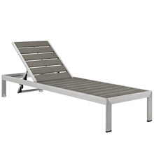 Load image into Gallery viewer, Coast Outdoor Patio Aluminum Wood Chaise Set of 2