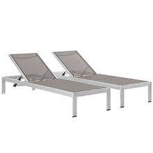 Load image into Gallery viewer, Coast Outdoor Patio Aluminum Mesh Chaise Set of 2