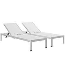 Load image into Gallery viewer, Coast Outdoor Patio Aluminum Mesh Chaise Set of 2