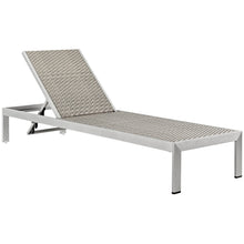 Load image into Gallery viewer, Coast 3 Piece Outdoor Patio Aluminum Rattan Chaise Set