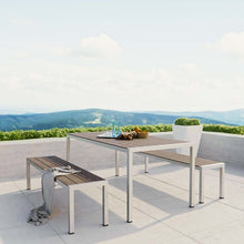 Load image into Gallery viewer, Coast 3-Piece Outdoor Patio Aluminum Dining Set