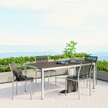 Load image into Gallery viewer, Coast 5-Piece Outdoor Patio Aluminum Dining Set 71” - Mesh Side Chairs