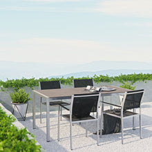 Load image into Gallery viewer, Coast 5-Piece Outdoor Patio Aluminum Dining Set 71” - Mesh Chairs