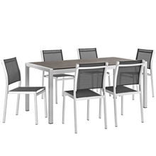 Load image into Gallery viewer, Coast 7-Piece Outdoor Patio Aluminum Dining Set – Mesh Side Chairs