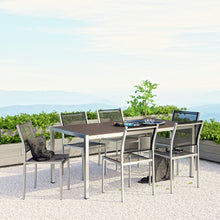 Load image into Gallery viewer, Coast 7-Piece Outdoor Patio Aluminum Dining Set – Mesh Side Chairs