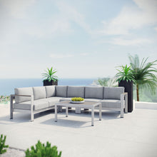 Load image into Gallery viewer, Coast 5-Piece Outdoor Patio Aluminum Sectional Sofa Set