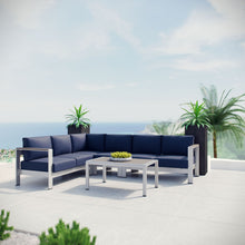 Load image into Gallery viewer, Coast 5-Piece Outdoor Patio Aluminum Sectional Sofa Set