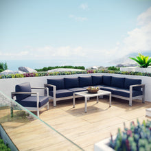 Load image into Gallery viewer, Coast 6-Piece Outdoor Patio Aluminum Sectional Sofa Set