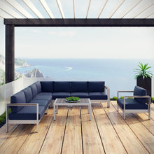 Load image into Gallery viewer, Coast 7 Piece Outdoor Patio Aluminum Section Sofa Set