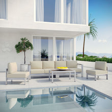 Load image into Gallery viewer, Coast 5 Piece Outdoor Patio Aluminum Sofa Set