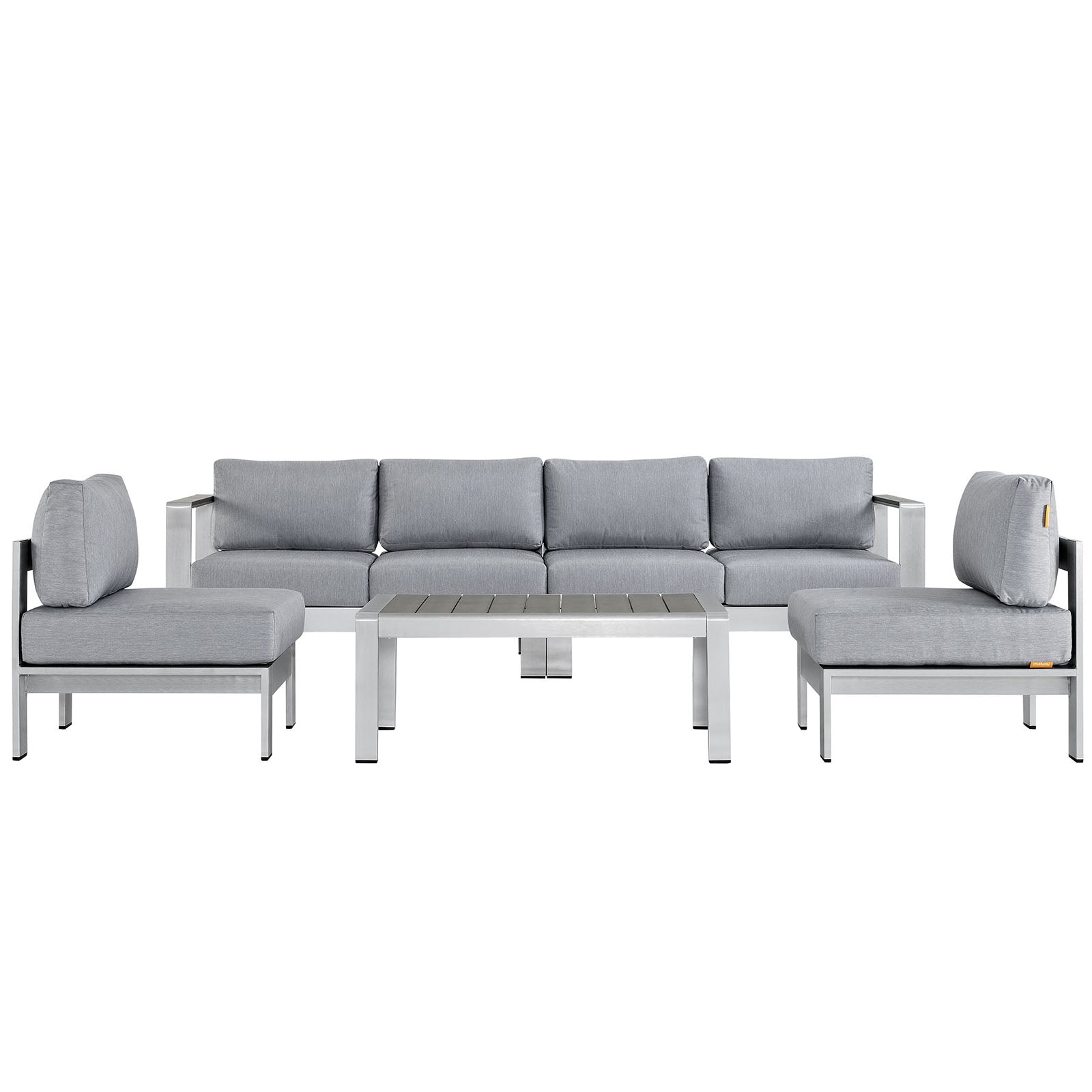 Coast 5 Piece Outdoor Patio Aluminum Sofa Set