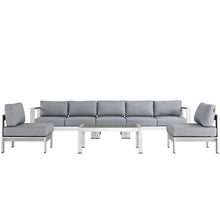 Load image into Gallery viewer, Coast 6 Piece Outdoor Patio Aluminum Sofa Set