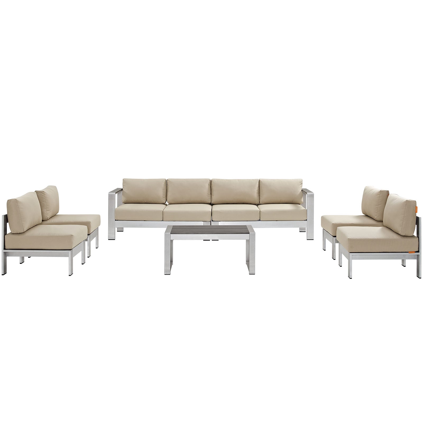 Coast 7-Piece Outdoor Patio Sectional Sofa Set