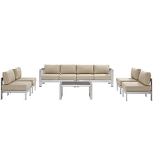 Load image into Gallery viewer, Coast 7-Piece Outdoor Patio Sectional Sofa Set