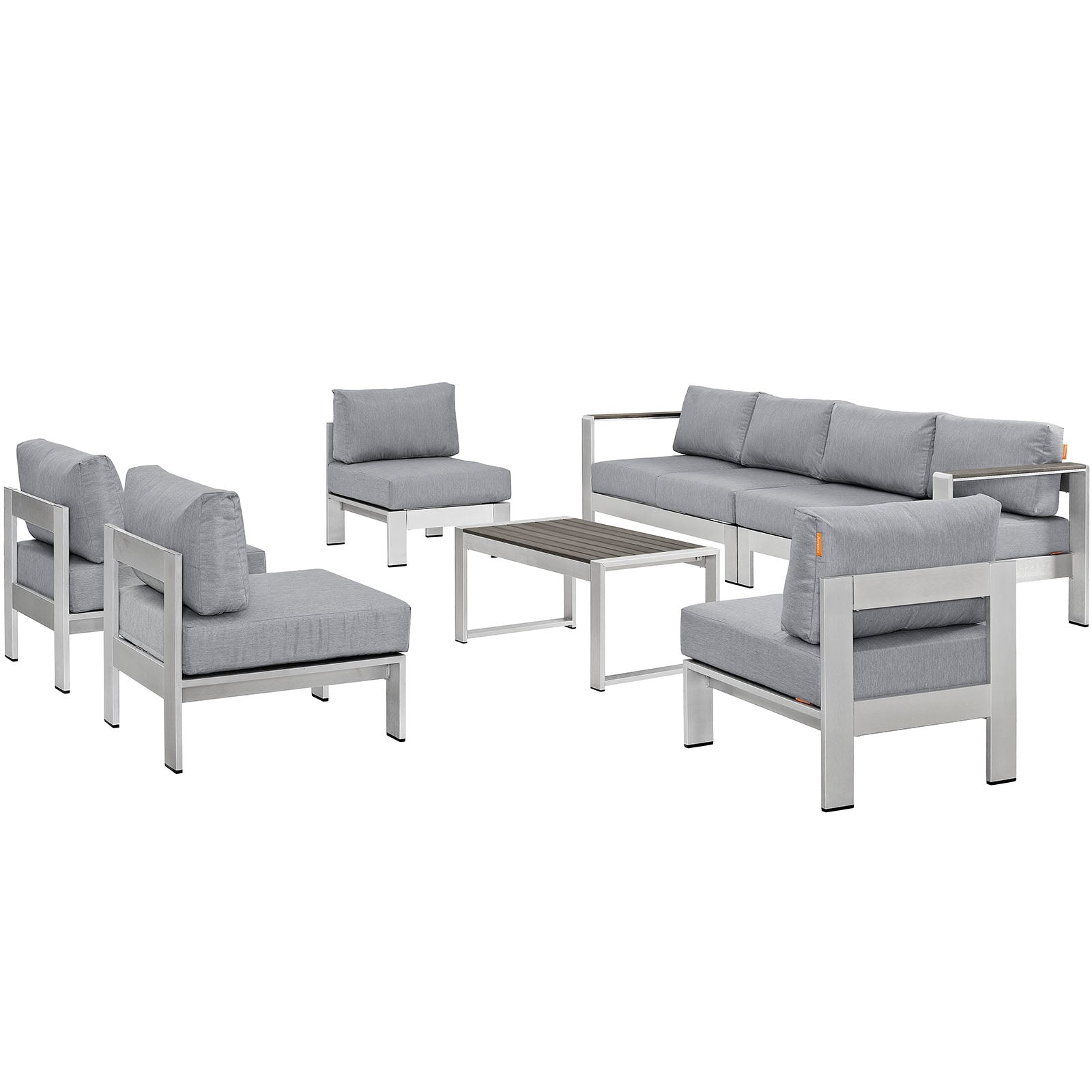 Coast 7-Piece Outdoor Patio Sectional Sofa Set
