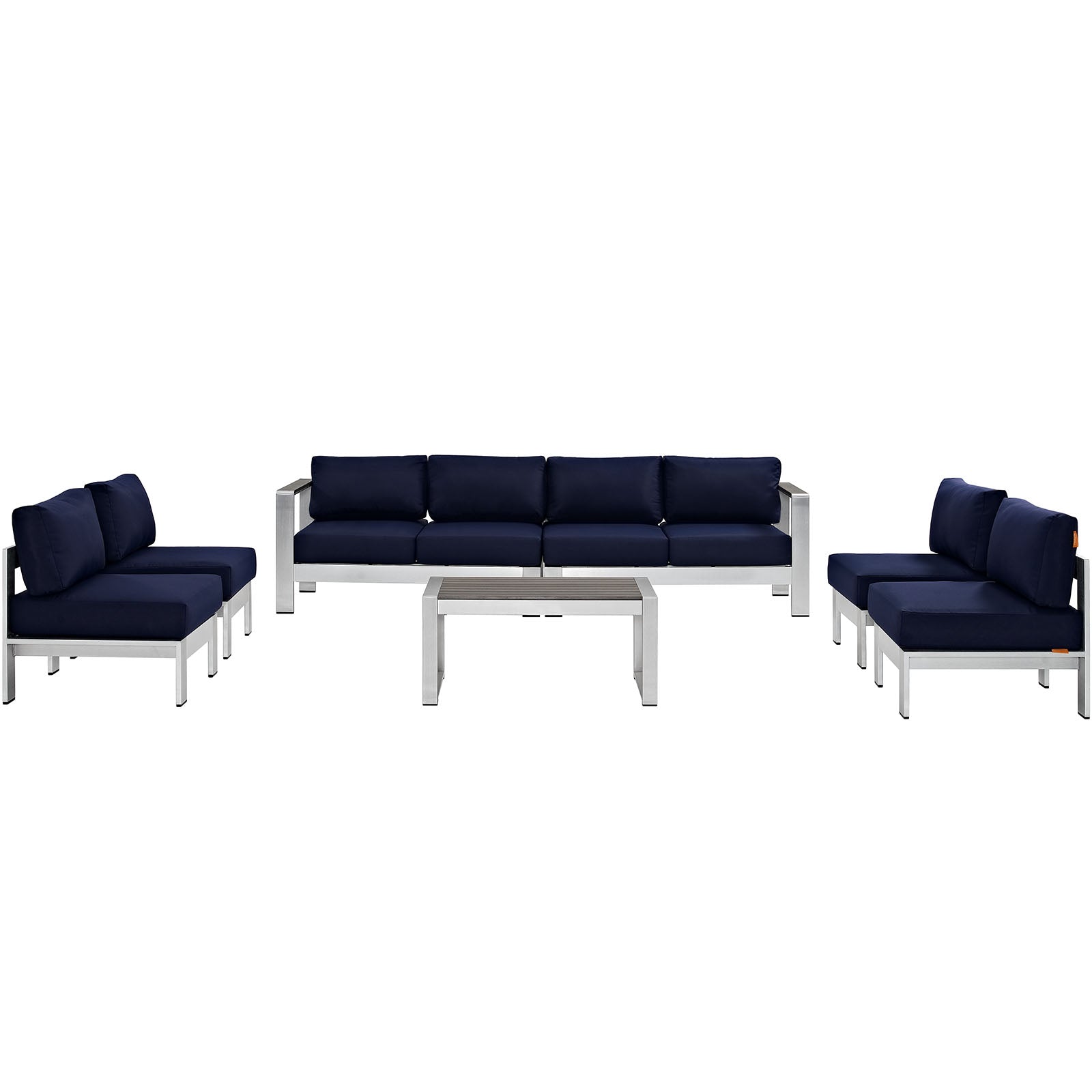 Coast 7-Piece Outdoor Patio Sectional Sofa Set