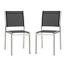 Load image into Gallery viewer, Coast Outdoor Patio Aluminum Mesh Side Chair (Set of 2)