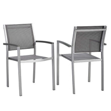 Load image into Gallery viewer, Coast Outdoor Patio Aluminum Mesh Dining Chair (Set of 2)