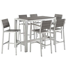 Load image into Gallery viewer, Coast 7-Piece Outdoor Patio Aluminum Bar Set