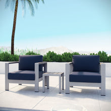 Load image into Gallery viewer, Coast 3-Piece Outdoor Patio Aluminum Set