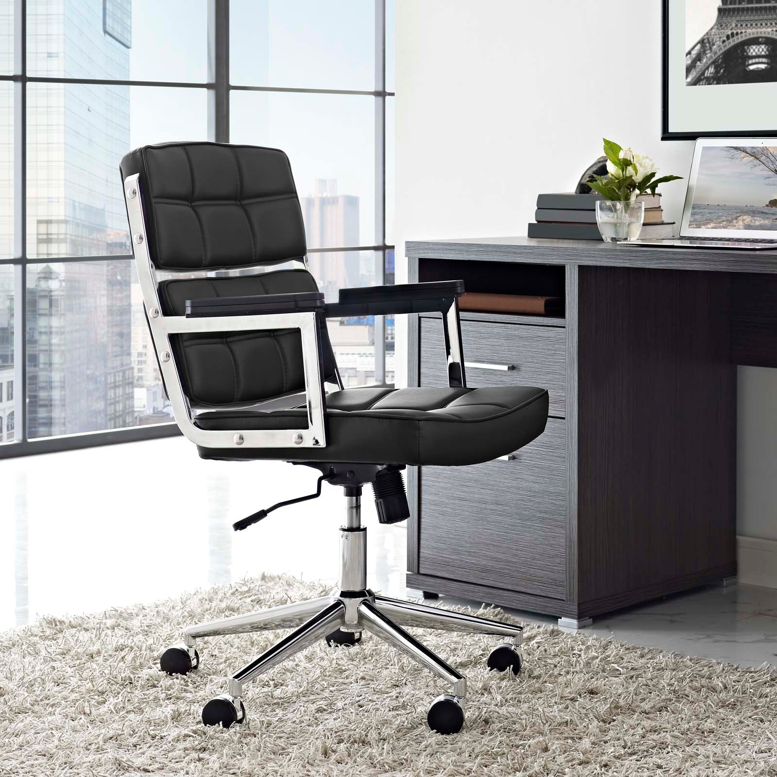 Leadchair Upholstered Office Chair