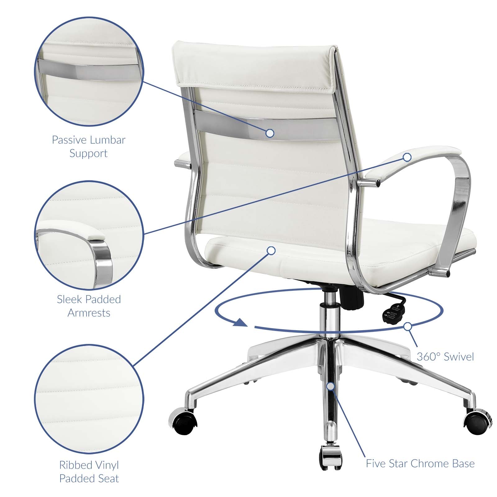 Deluxe Mid Back Office Chair
