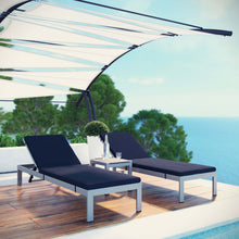 Load image into Gallery viewer, 3 Piece Outdoor Patio Aluminum Chaise with Cushions