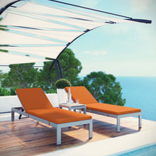 Load image into Gallery viewer, 3 Piece Outdoor Patio Aluminum Chaise with Cushions