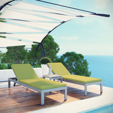 Load image into Gallery viewer, 3 Piece Outdoor Patio Aluminum Chaise with Cushions