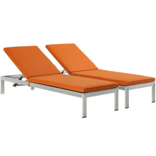 Load image into Gallery viewer, Coast Chaise with Cushions Outdoor Patio Aluminum Set of 2