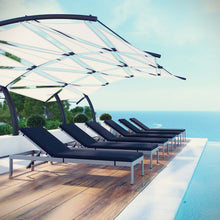 Load image into Gallery viewer, Coast Chaise with Cushions Outdoor Patio Aluminum Set of 6