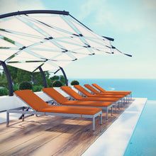 Load image into Gallery viewer, Coast Chaise with Cushions Outdoor Patio Aluminum Set of 6