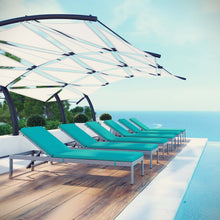 Load image into Gallery viewer, Coast Chaise with Cushions Outdoor Patio Aluminum Set of 6