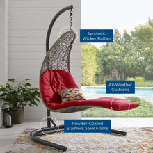 Load image into Gallery viewer, Landscape Hanging Chaise Lounge Outdoor Patio Swing Chair