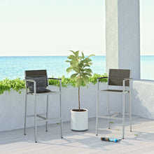Load image into Gallery viewer, Coast Outdoor Patio Aluminum Bar Stool (Set of 2)