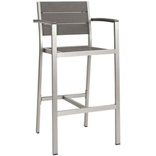 Load image into Gallery viewer, Coast 3 Piece Outdoor Patio Aluminum Pub Set With Armed Bar Stools
