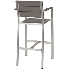 Load image into Gallery viewer, Coast 3 Piece Outdoor Patio Aluminum Pub Set With Armed Bar Stools