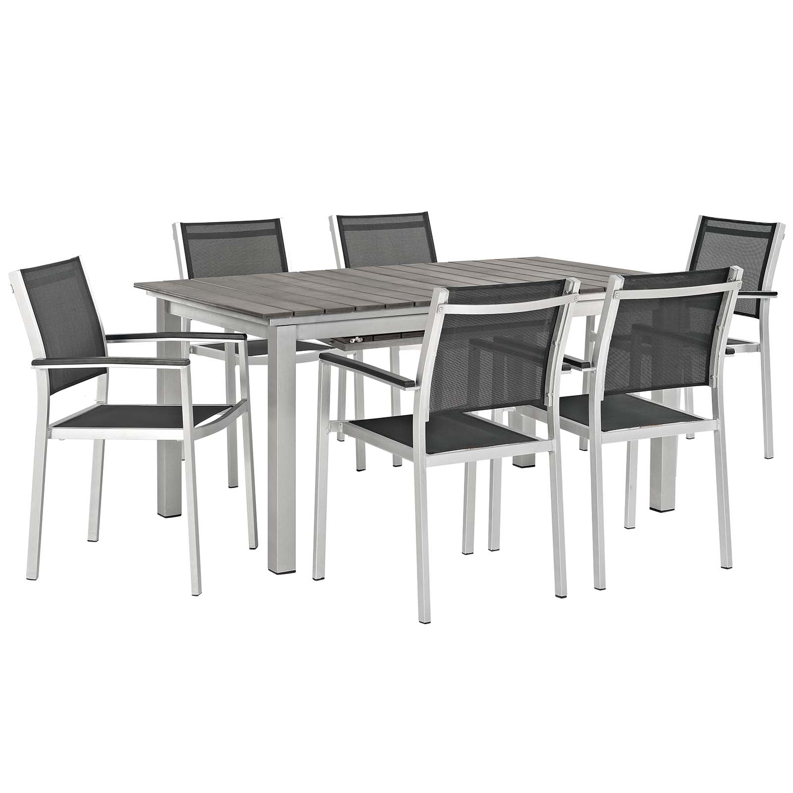Coast 7-Piece Outdoor Patio Aluminum Dining Set
