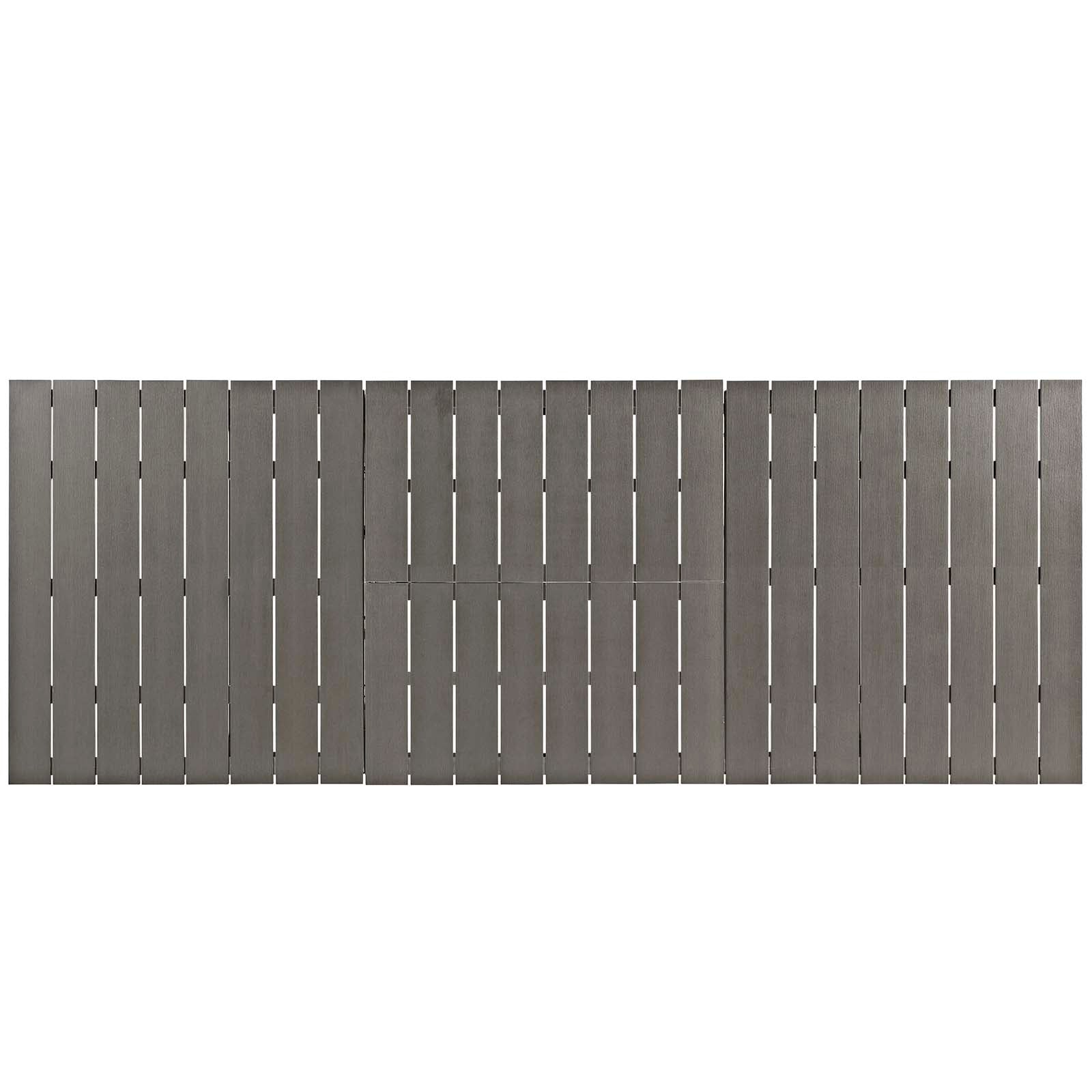 Coast 9-Piece Outdoor Patio Aluminum Wood Dining Set