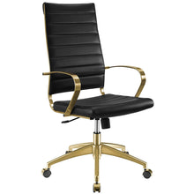 Load image into Gallery viewer, Deluxe Gold Stainless Steel Highback Office Chair