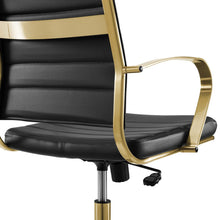 Load image into Gallery viewer, Deluxe Gold Stainless Steel Highback Office Chair