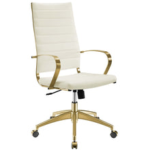Load image into Gallery viewer, Deluxe Gold Stainless Steel Highback Office Chair