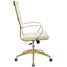 Load image into Gallery viewer, Deluxe Gold Stainless Steel Highback Office Chair